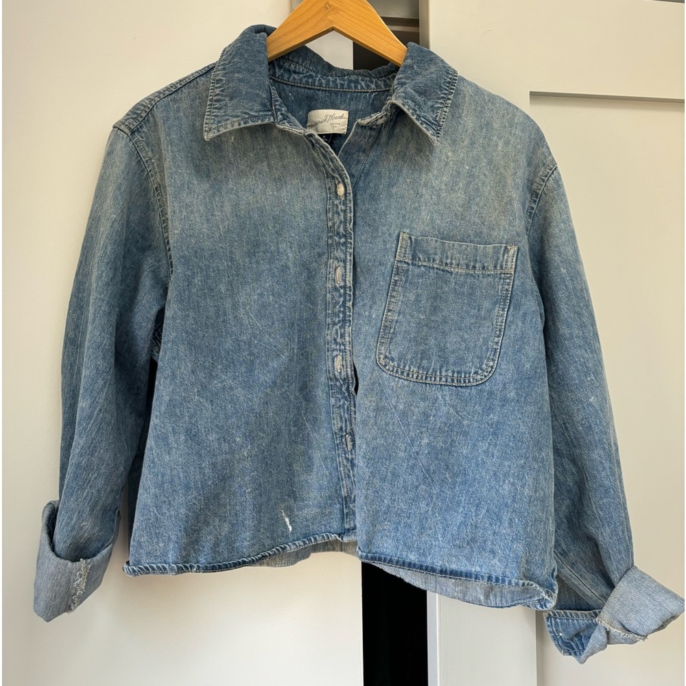 Boxy Denim Shacket